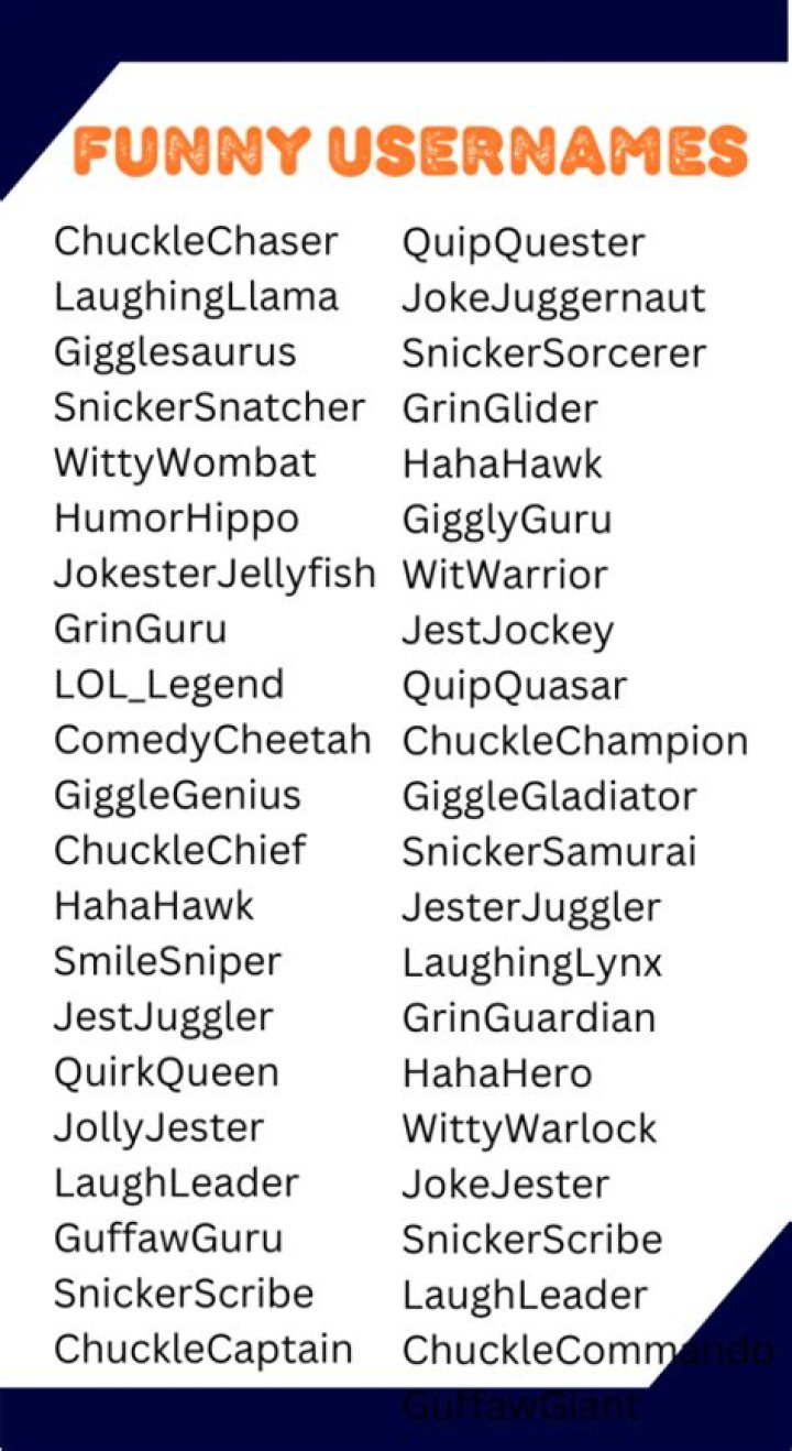 Unleashing Laughter: The Art Of Crafting Funny User Names